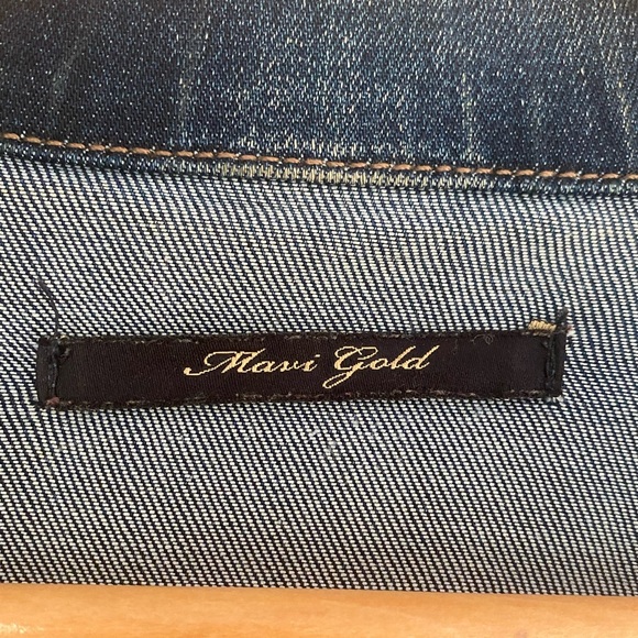 Mavi Gold Cropped Mid-Wash Soft Denim Jacket - Picture 2 of 7